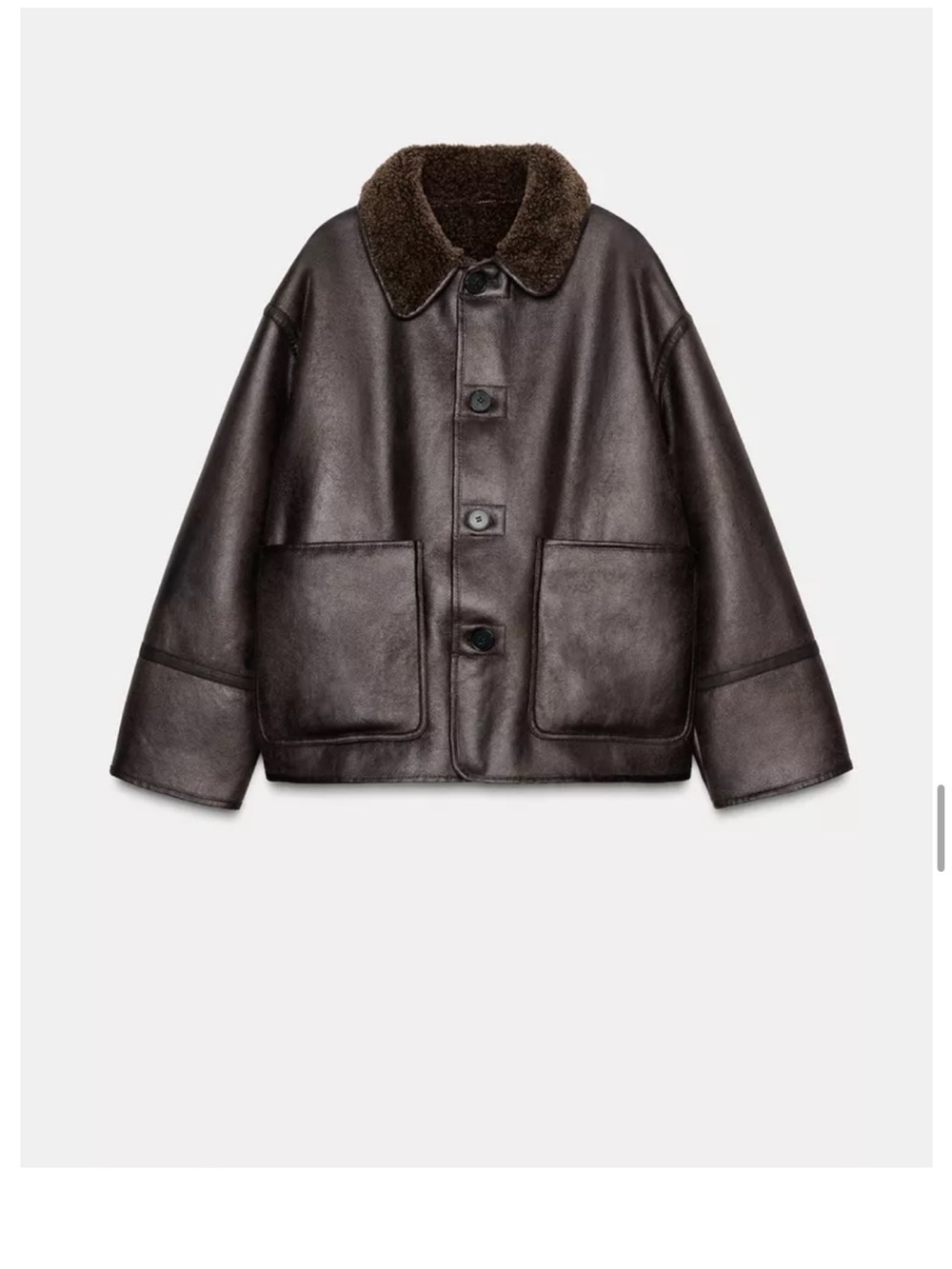 Zara Reversible Double-Faced Jacket